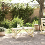 Garden Coffee Table 90x50x40 cm Solid Wood Fir - Side View