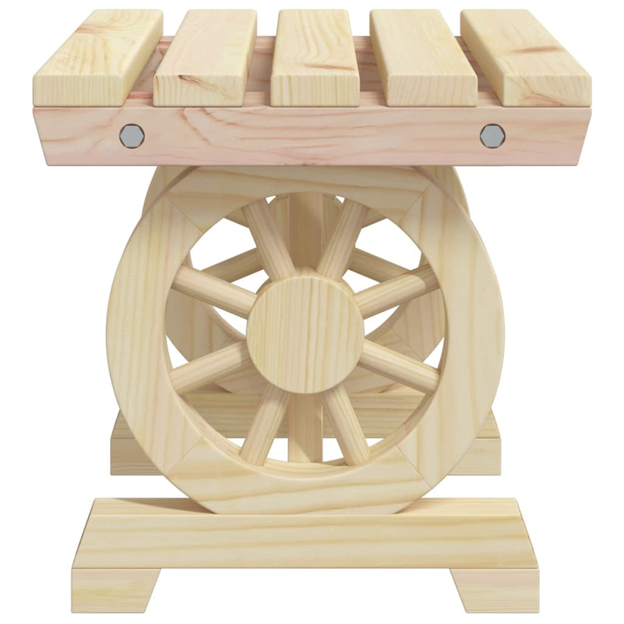 Garden Footstool 40x36.5x38.5 cm Solid Wood Fir