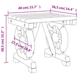 Garden Footstool 40x36.5x38.5 cm Solid Wood Fir