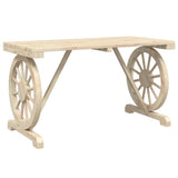 Garden Table 115x55x65 cm Solid Wood Fir - Rear View