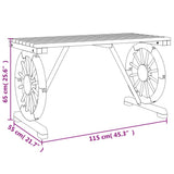 Garden Table 115x55x65 cm Solid Wood Fir - Extra Image