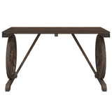 Garden Table 115x55x65 cm Solid Wood Fir - Top-Down View