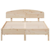 Bed Frame without Mattress 150x200 cm Solid Wood Pine - Top-Down View