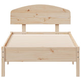 Bed Frame without Mattress 90x190 cm Solid Wood Pine - Top-Down View