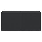 Garden Storage Box Black 283L Poly Rattan