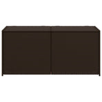 Garden Storage Box Brown 283L Poly Rattan