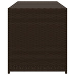 Garden Storage Box Brown 283L Poly Rattan
