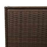 Garden Storage Box Brown 283L Poly Rattan - Extra Image