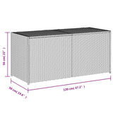 Garden Storage Box Brown 283L Poly Rattan - Extra Image