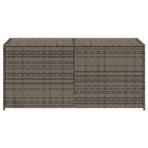 Garden Storage Box Grey 283L Poly Rattan