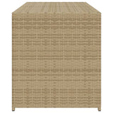 Garden Storage Box Mix Beige 283L Poly Rattan