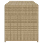 Garden Storage Box Mix Beige 283L Poly Rattan