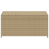 Garden Storage Box Mix Beige 190L Poly Rattan