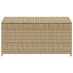 Garden Storage Box Mix Beige 190L Poly Rattan