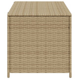 Garden Storage Box Mix Beige 190L Poly Rattan - 45-Degree Angle