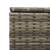 Garden Storage Box with Wheels Grey 190L Poly Rattan - Extra Image