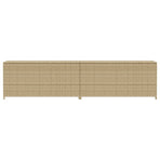 Garden Storage Box Mix Beige 469L Poly Rattan
