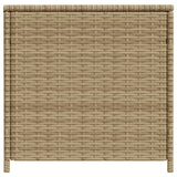Garden Storage Box Mix Beige 469L Poly Rattan - 45-Degree Angle