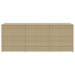 Garden Storage Box Mix Beige 984L Poly Rattan