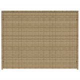 Garden Storage Box Mix Beige 984L Poly Rattan - 45-Degree Angle