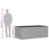 Garden Storage Box Mix Beige 984L Poly Rattan - Extra Image