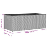 Garden Storage Box Mix Beige 984L Poly Rattan - Extra Image