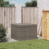Garden Storage Box Grey 291L Poly Rattan - Side View