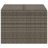 Garden Storage Box Grey 291L Poly Rattan - Top-Down View
