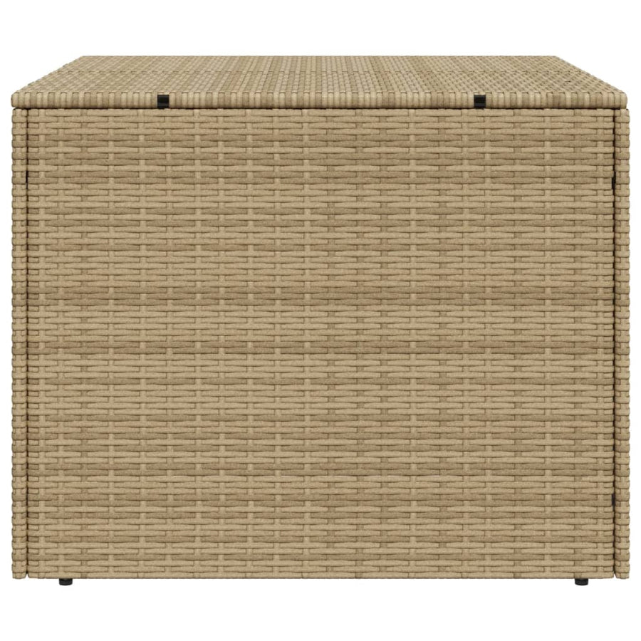 Garden Storage Box Mix Beige 291L Poly Rattan