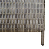 Room Divider 6 Panels Grey Poly Rattan - Low Angle