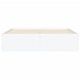 Bed Frame with Drawers without Mattress White 135x190 cm