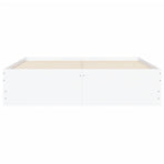 Bed Frame with Drawers without Mattress White 135x190 cm