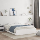 Bed Frame with Drawers without Mattress White 135x190 cm