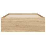 Bed Frame with Drawers without Mattress Sonoma Oak 90x190 cm