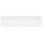 Bed Frame with Drawers without Mattress White 90x190 cm