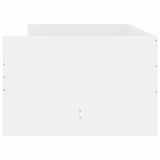 Bed Frame with Drawers without Mattress White 90x190 cm - Close-Up Angle