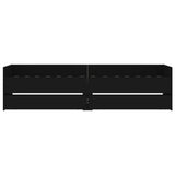 Bed Frame with Drawers without Mattress Black 90x190 cm