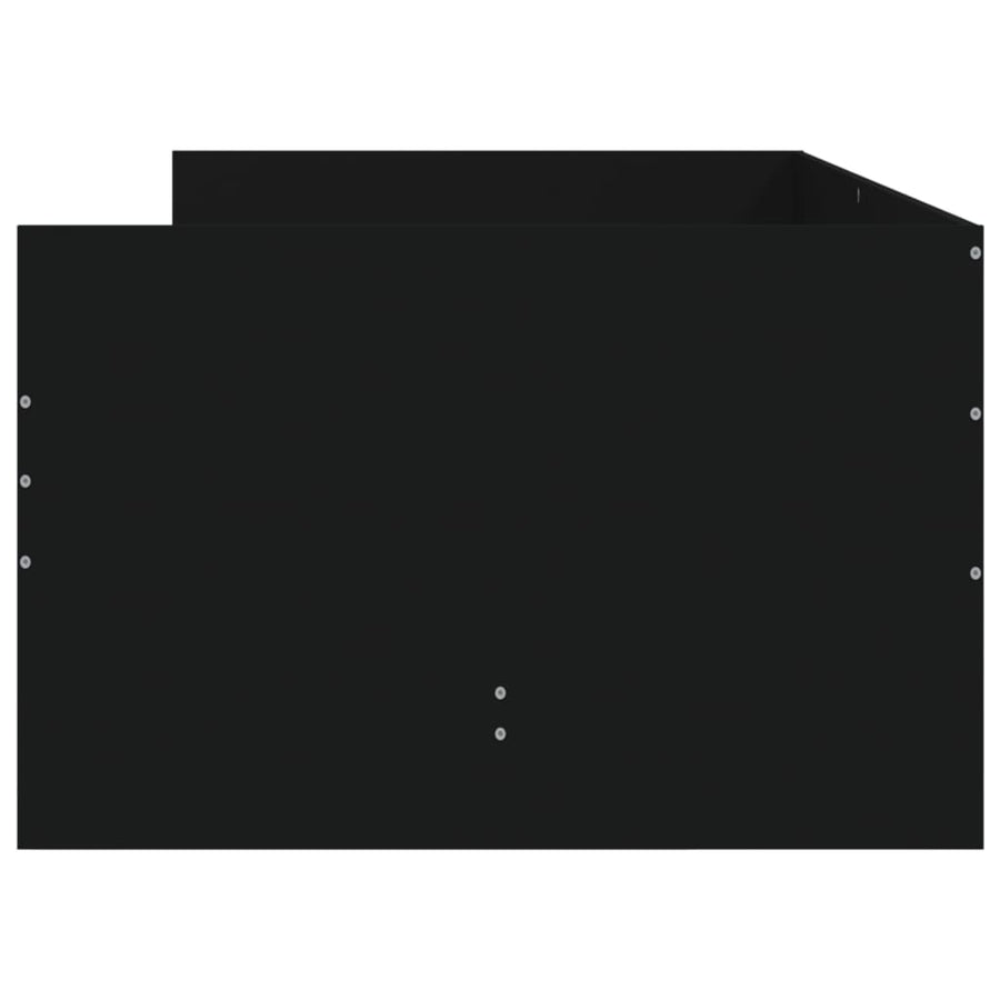 Bed Frame with Drawers without Mattress Black 90x190 cm
