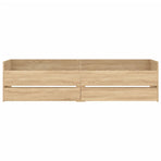 Bed Frame with Drawers without Mattress Sonoma Oak 90x190 cm