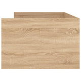 Bed Frame with Drawers without Mattress Sonoma Oak 90x190 cm - Close-Up Angle