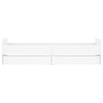 Bed Frame with Drawers without Mattress White 90x190 cm