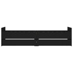 Bed Frame with Drawers without Mattress Black 90x190 cm