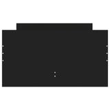 Bed Frame with Drawers without Mattress Black 90x190 cm - Close-Up Angle