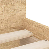 Bed Frame with Drawers without Mattress Sonoma Oak 90x190 cm - Extra Image