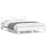 Bed Frame without Mattress White 150x200 cm