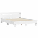 Bed Frame without Mattress White 150x200 cm