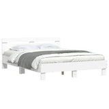 Bed Frame without Mattress White 150x200 cm - Top-Down View