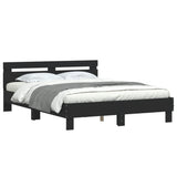 Bed Frame without Mattress Black 150x200 cm - Top-Down View