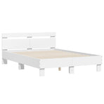 Bed Frame without Mattress White 135x190 cm