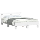 Bed Frame without Mattress White 135x190 cm - Top-Down View